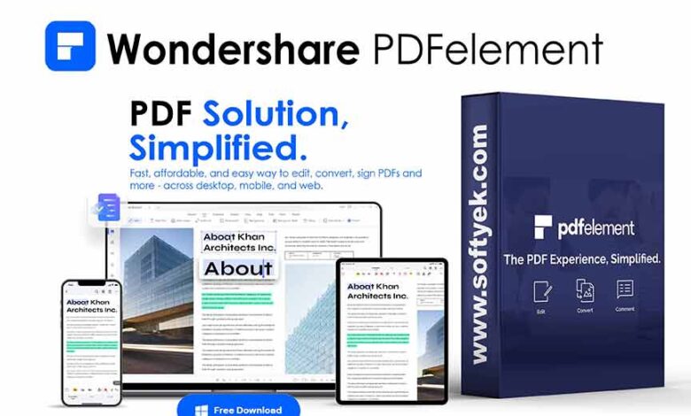 Wondershare PDFelement Free Download