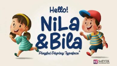 Nila & Bila Typeface free download