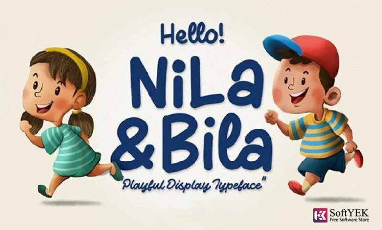 Nila & Bila Typeface free download